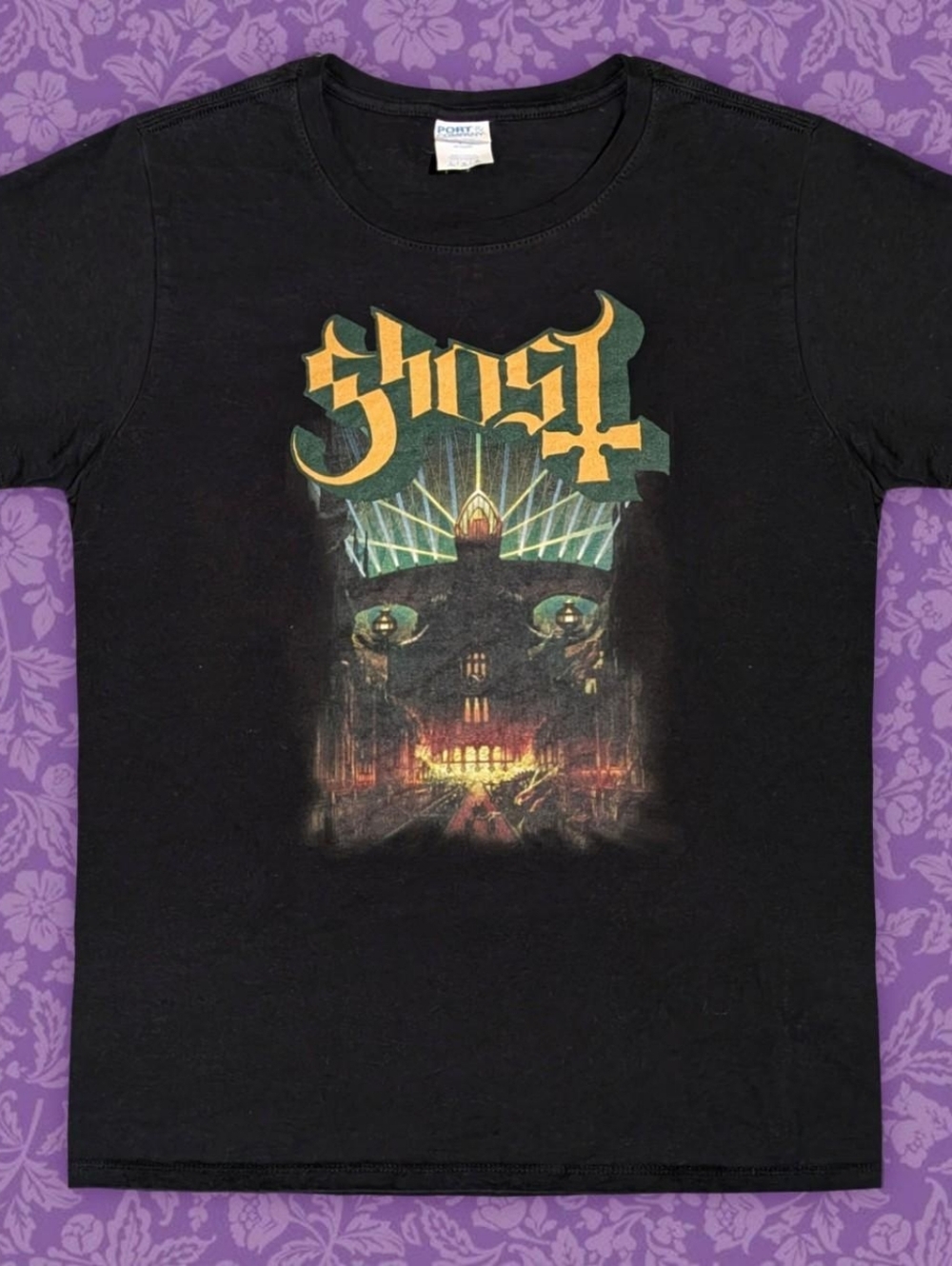 Ghost Black Meliora Punk Grunge Goth Graphic Band T-Shirt | Size L